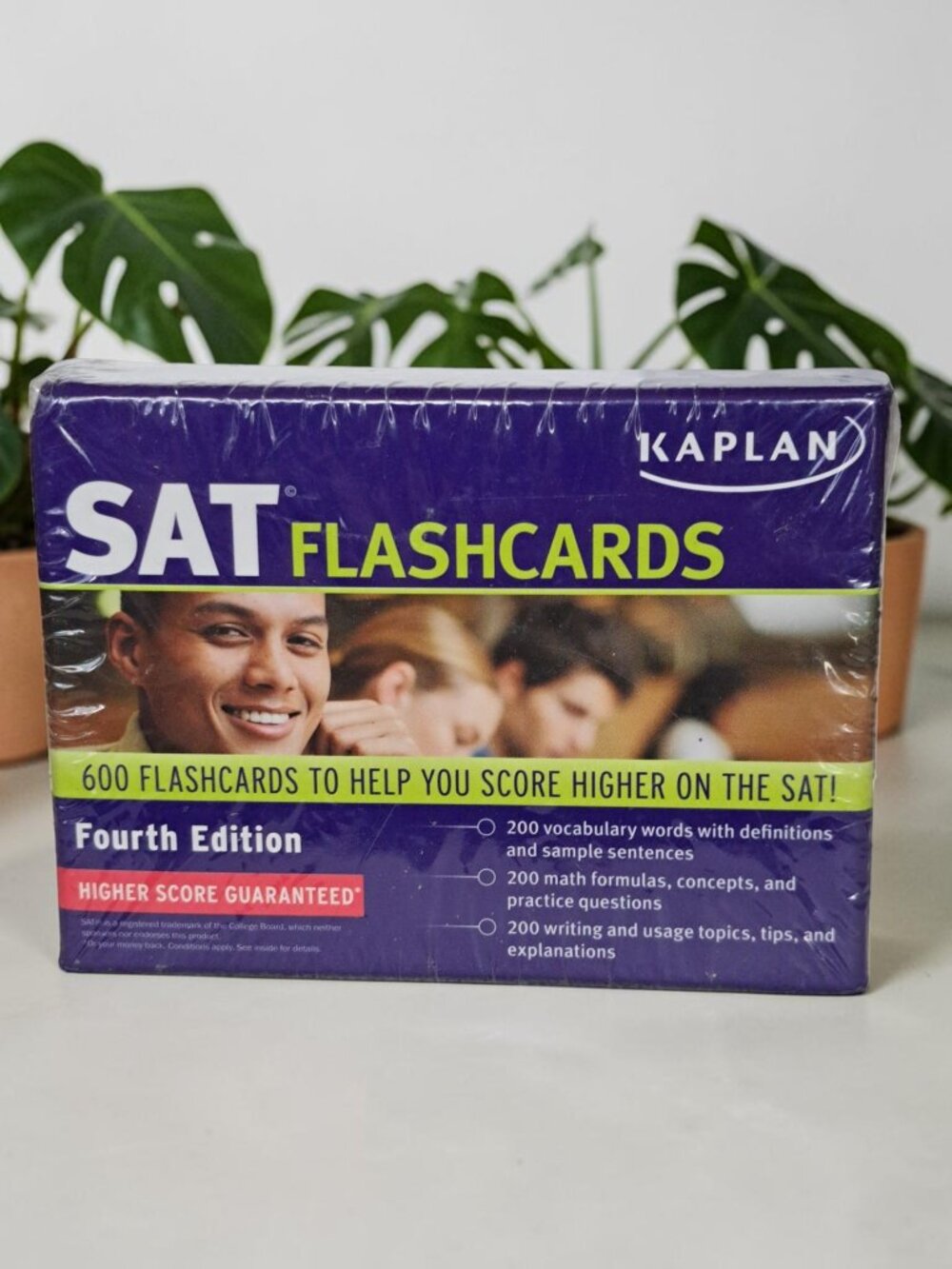Kaplan SAT Flashcards-4th Ed.- 600 Flashcards-Math/Vocabulary/Writing New Sealed